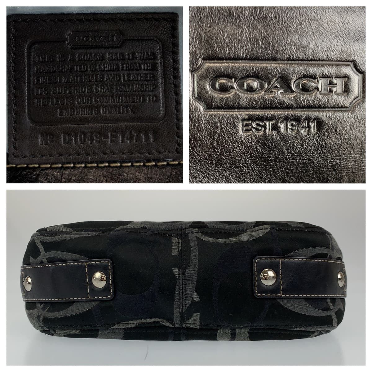 Coach Coach Coach Signature Canvas Tote Handbag 405462 Canvas Tote Bag 405462 in Very Good Condition Size ONE SIZE - 9 Thumbnail