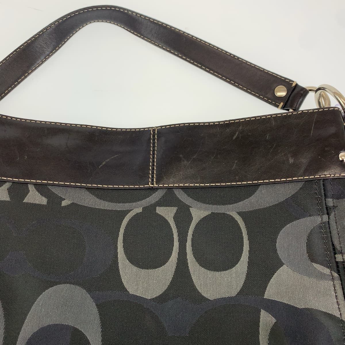 Coach Coach Coach Signature Canvas Tote Handbag 405462 Canvas Tote Bag 405462 in Very Good Condition Size ONE SIZE - 6 Thumbnail