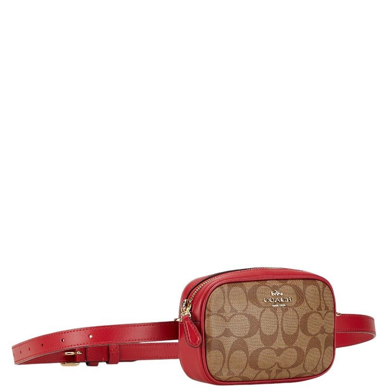Coach Coach Coach Leather Signature Clutch Waist Bag F39657 Leather Belt Bag F39657 in Excellent Condition Size ONE SIZE - 3 Thumbnail