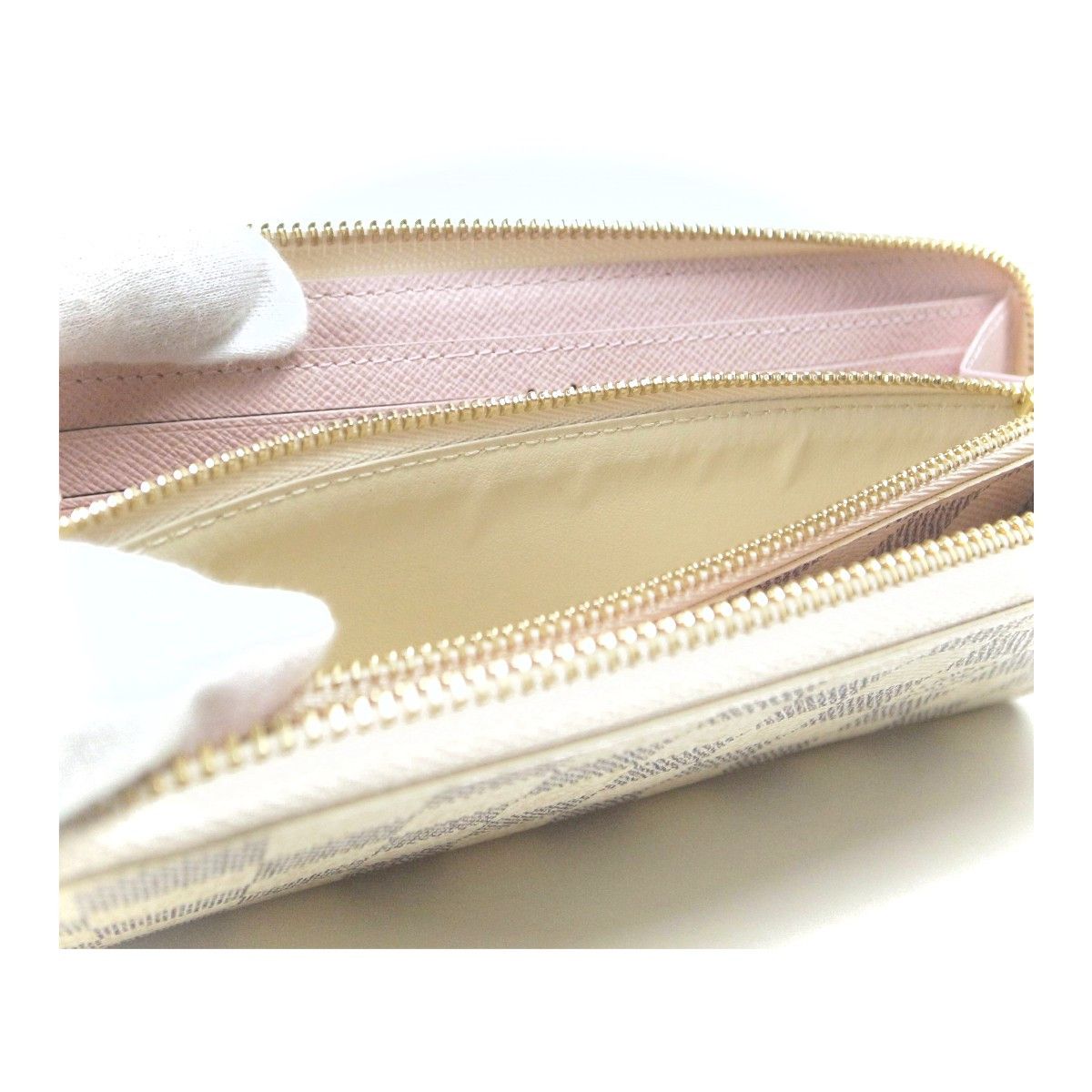 Louis Vuitton Louis Vuitton Louis Vuitton Portefeuille Clemence Damier Azur Long Wallet Canvas Long Wallet N61264 DUTY FREE for USA Size ONE SIZE - 6 Thumbnail