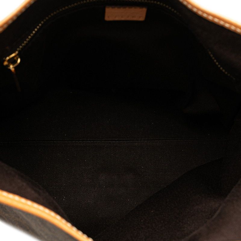 Celine Celine Celine Macadam Brown PVC Leather Shoulder Bag Canvas Shoulder Bag in Great Condition Size ONE SIZE - 5 Thumbnail