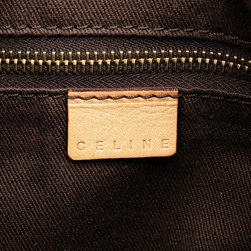 Celine Celine Celine Macadam Brown PVC Leather Shoulder Bag Canvas Shoulder Bag in Great Condition Size ONE SIZE - 7 Thumbnail