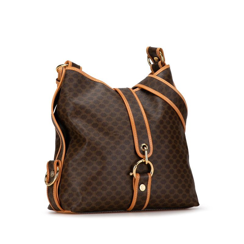 Celine Celine Celine Macadam Brown PVC Leather Shoulder Bag Canvas Shoulder Bag in Great Condition Size ONE SIZE - 2 Thumbnail