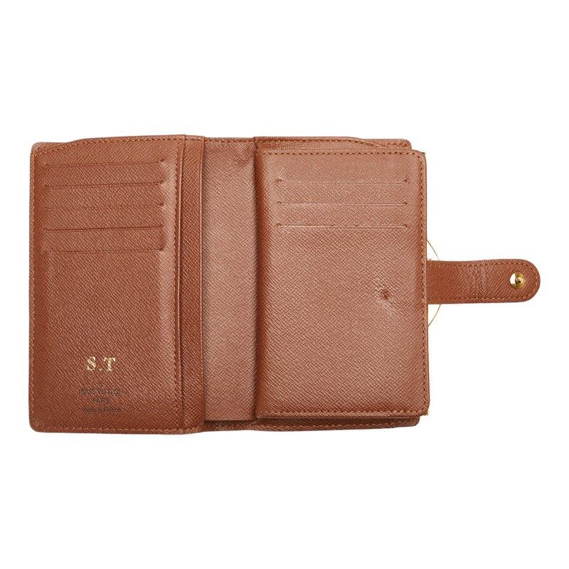 Louis Vuitton Louis Vuitton Louis Vuitton Monogram Viennois Bifold Wallet M61663 Canvas Short Wallet M61663 in Very Good Condition Size ONE SIZE - 6 Thumbnail