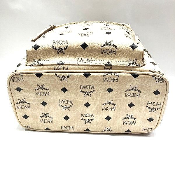 MCM MCM MCM Visetos Side Studs Backpack MMK 6SVE37 Leather Backpack MMK 6SVE37 1G001 in Good Condition Size ONE SIZE - 3 Thumbnail
