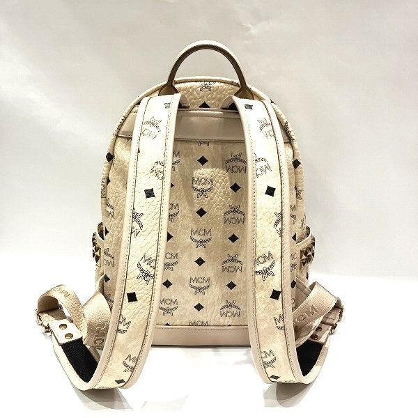 MCM MCM MCM Visetos Side Studs Backpack MMK 6SVE37 Leather Backpack MMK 6SVE37 1G001 in Good Condition Size ONE SIZE - 2 Thumbnail