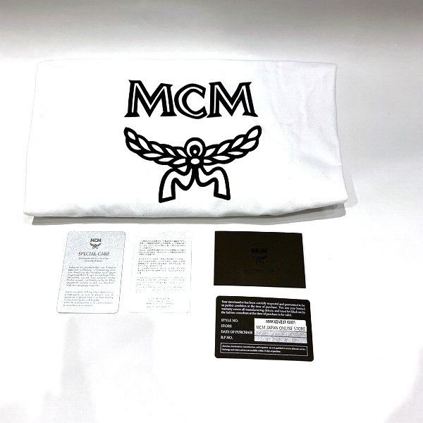 MCM MCM MCM Visetos Side Studs Backpack MMK 6SVE37 Leather Backpack MMK 6SVE37 1G001 in Good Condition Size ONE SIZE - 9 Thumbnail