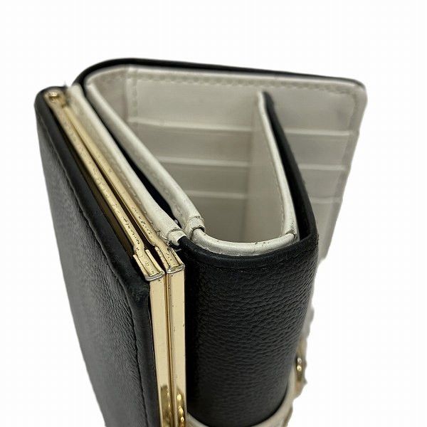 Other Other Samantha Thavasa Black White Trifold Wallet Canvas Short Wallet in Good Condition Size ONE SIZE - 3 Thumbnail