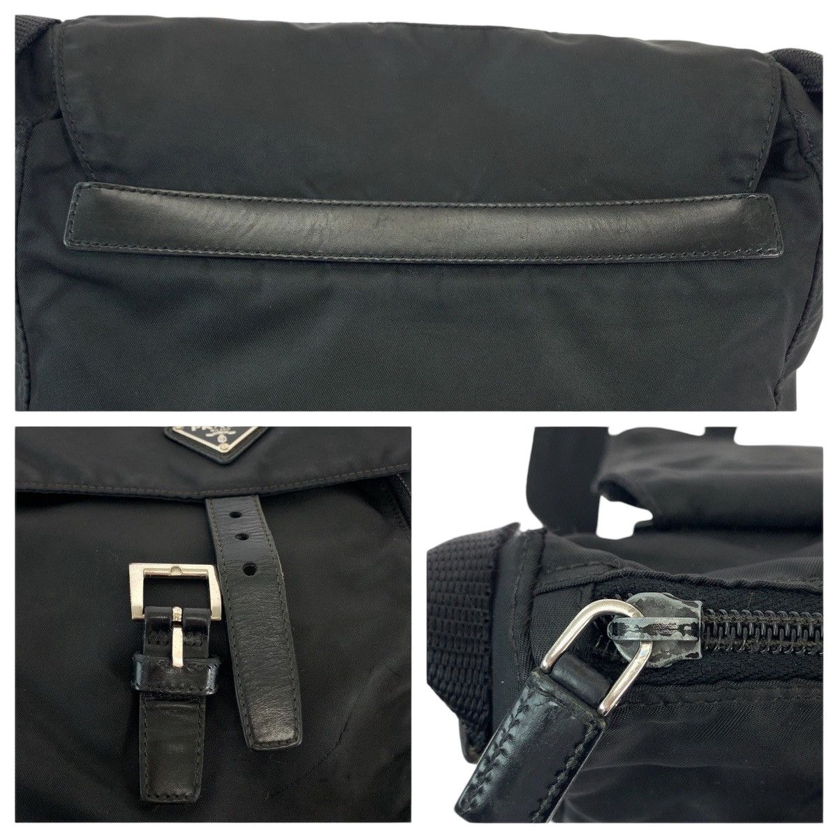 Prada Prada Prada Nylon Tessuto Logo Plate Shoulder Bag 1BD994 Canvas Crossbody Bag 1BD994 in Very Good Condition Size ONE SIZE - 6 Thumbnail
