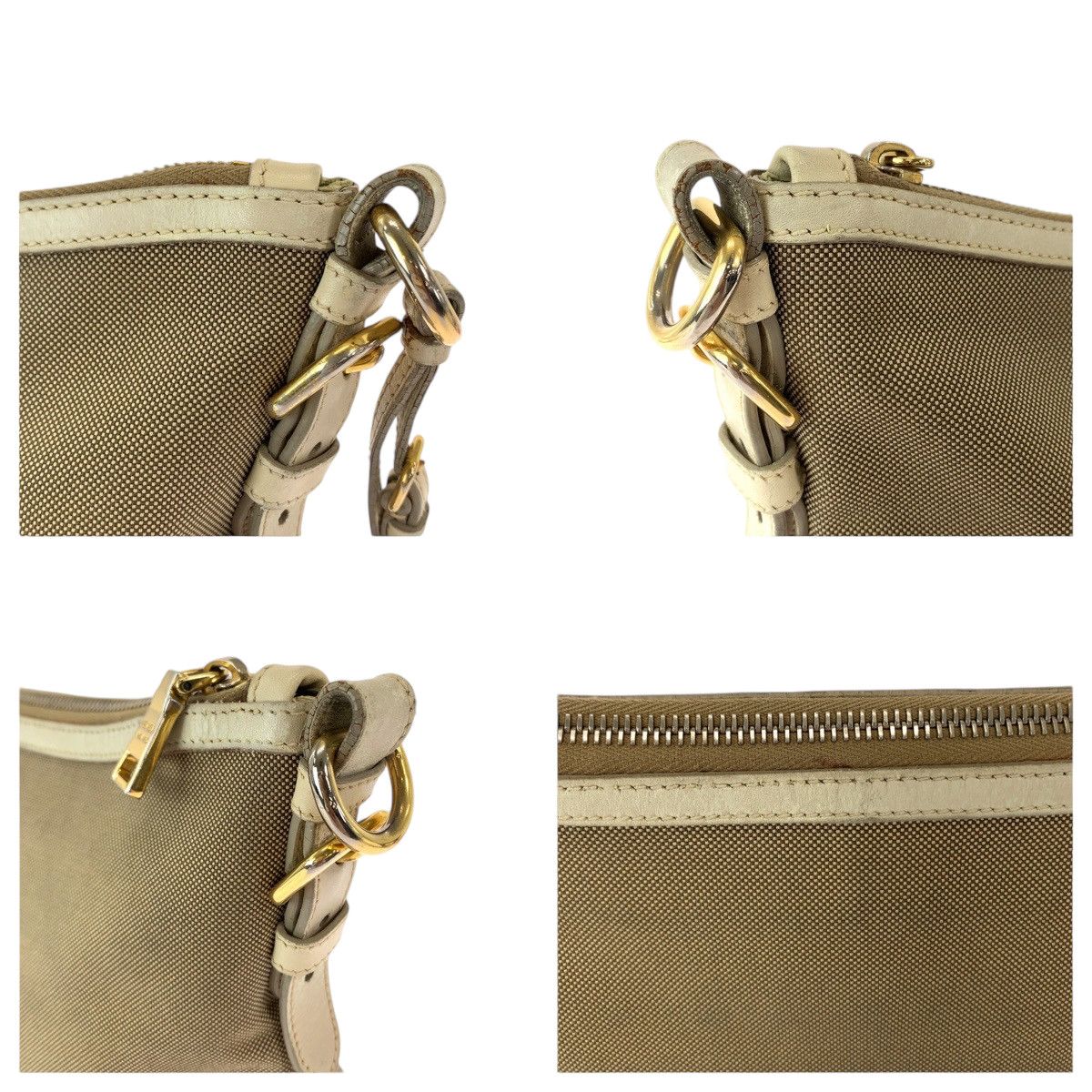 Prada Prada Prada Canvas Logo Jacquard Shoulder Bag BT0867 Canvas Crossbody Bag BT0867 in Very Good Condition Size ONE SIZE - 6 Thumbnail
