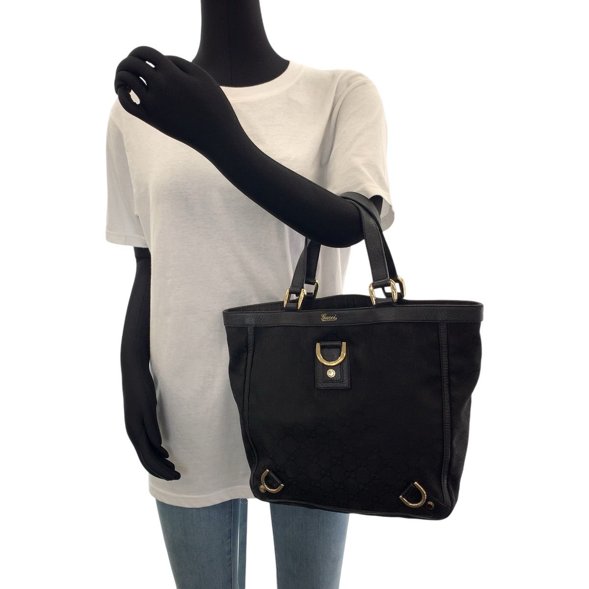 Gucci Gucci Gucci Abby GG Canvas Tote Bag Canvas Tote Bag 130739 in Very Good Condition Size ONE SIZE - 7 Thumbnail