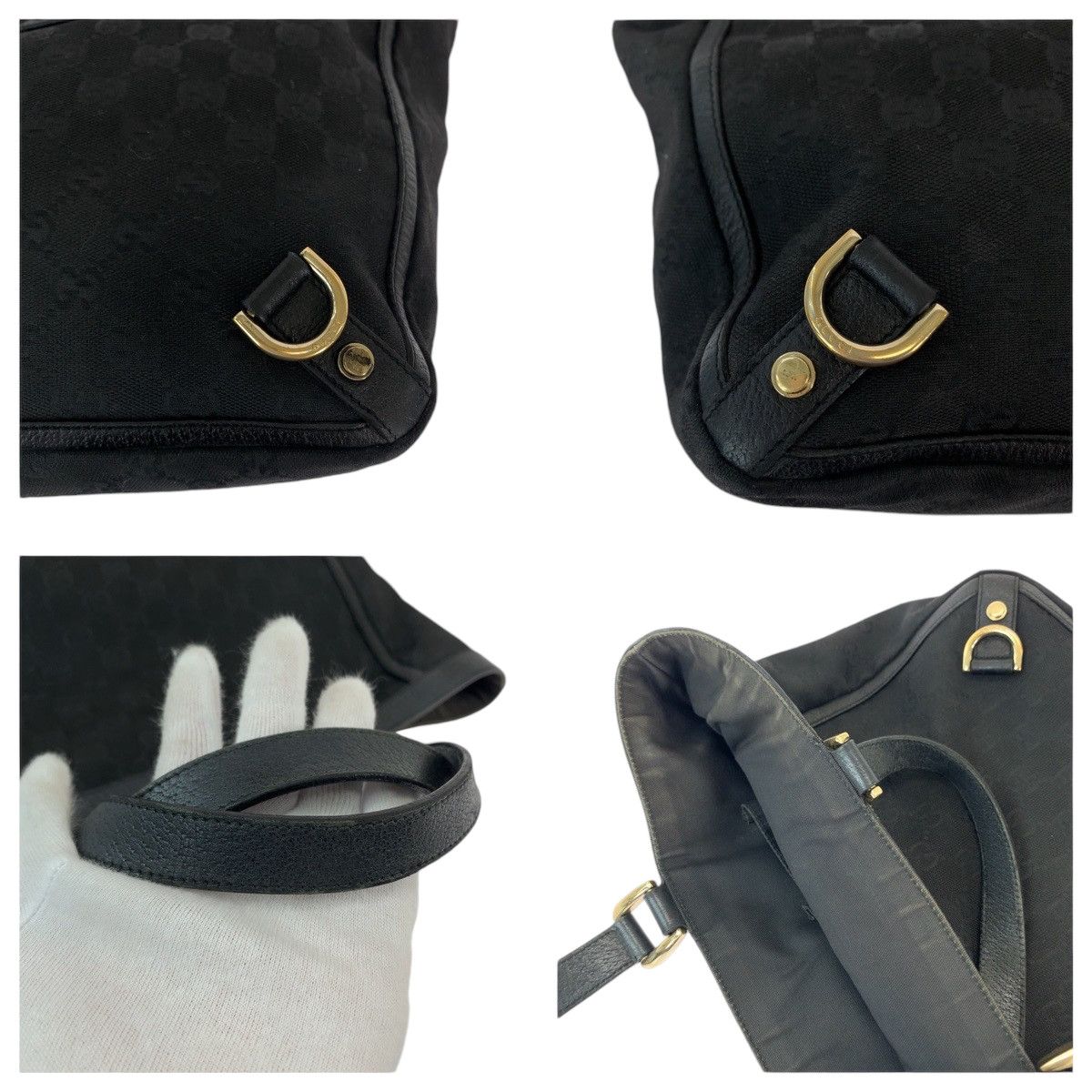 Gucci Gucci Gucci Abby GG Canvas Tote Bag Canvas Tote Bag 130739 in Very Good Condition Size ONE SIZE - 6 Thumbnail