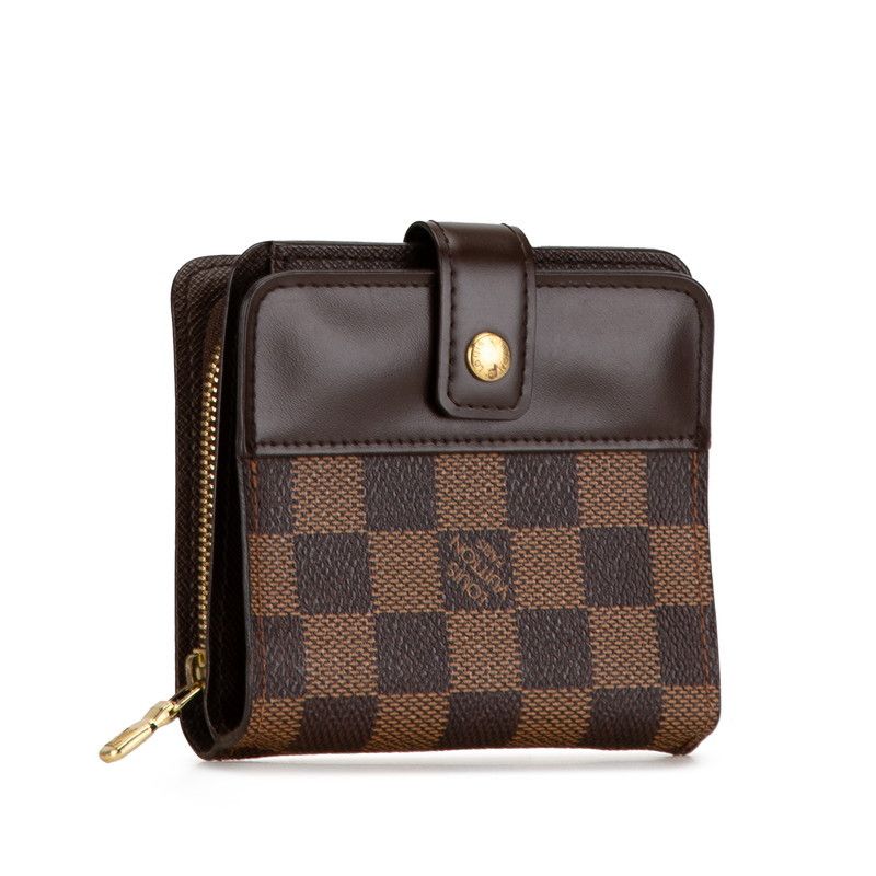 Louis Vuitton Louis Vuitton Louis Vuitton Damier Compact Zip Wallet N61668 Canvas Short Wallet N61668 in Very Good Condition Size ONE SIZE - 2 Thumbnail
