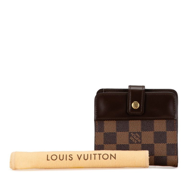 Louis Vuitton Louis Vuitton Louis Vuitton Damier Compact Zip Wallet N61668 Canvas Short Wallet N61668 in Very Good Condition Size ONE SIZE - 12 Thumbnail