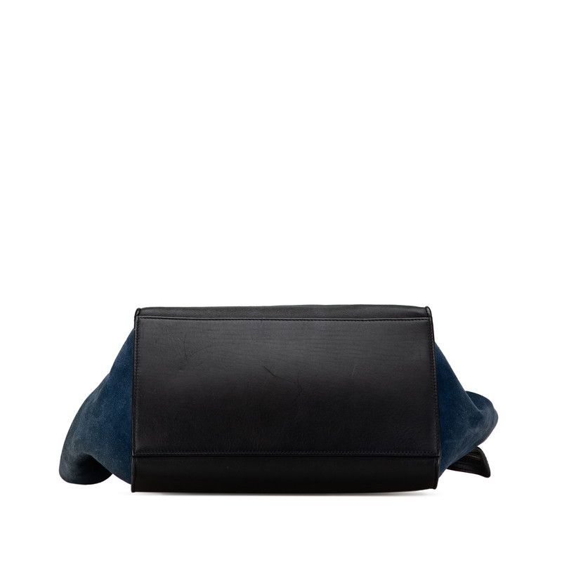 Celine Celine Celine Leather Suede Medium Handbag 2WAY Leather Handbag in Very Good Condition Size ONE SIZE - 5 Thumbnail