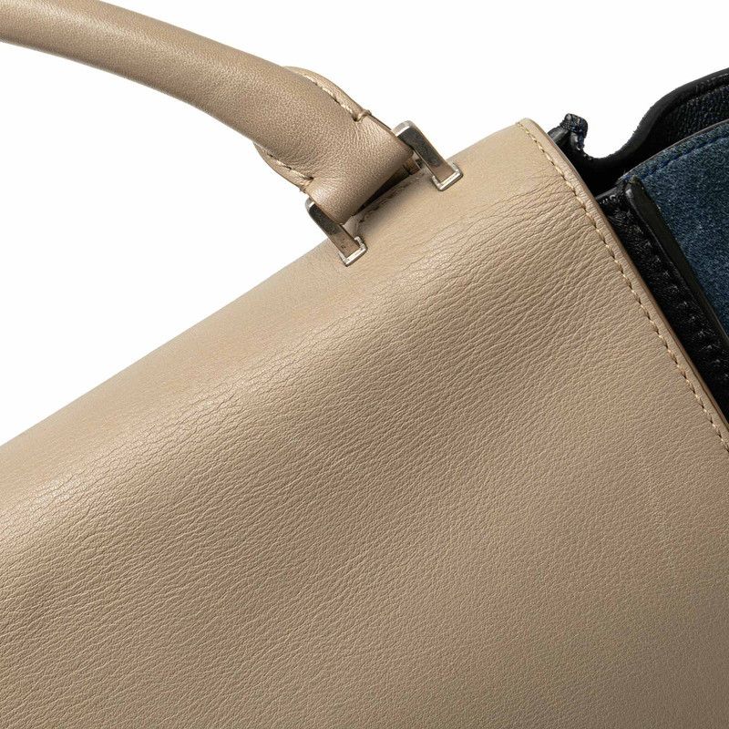 Celine Celine Celine Leather Suede Medium Handbag 2WAY Leather Handbag in Very Good Condition Size ONE SIZE - 8 Thumbnail