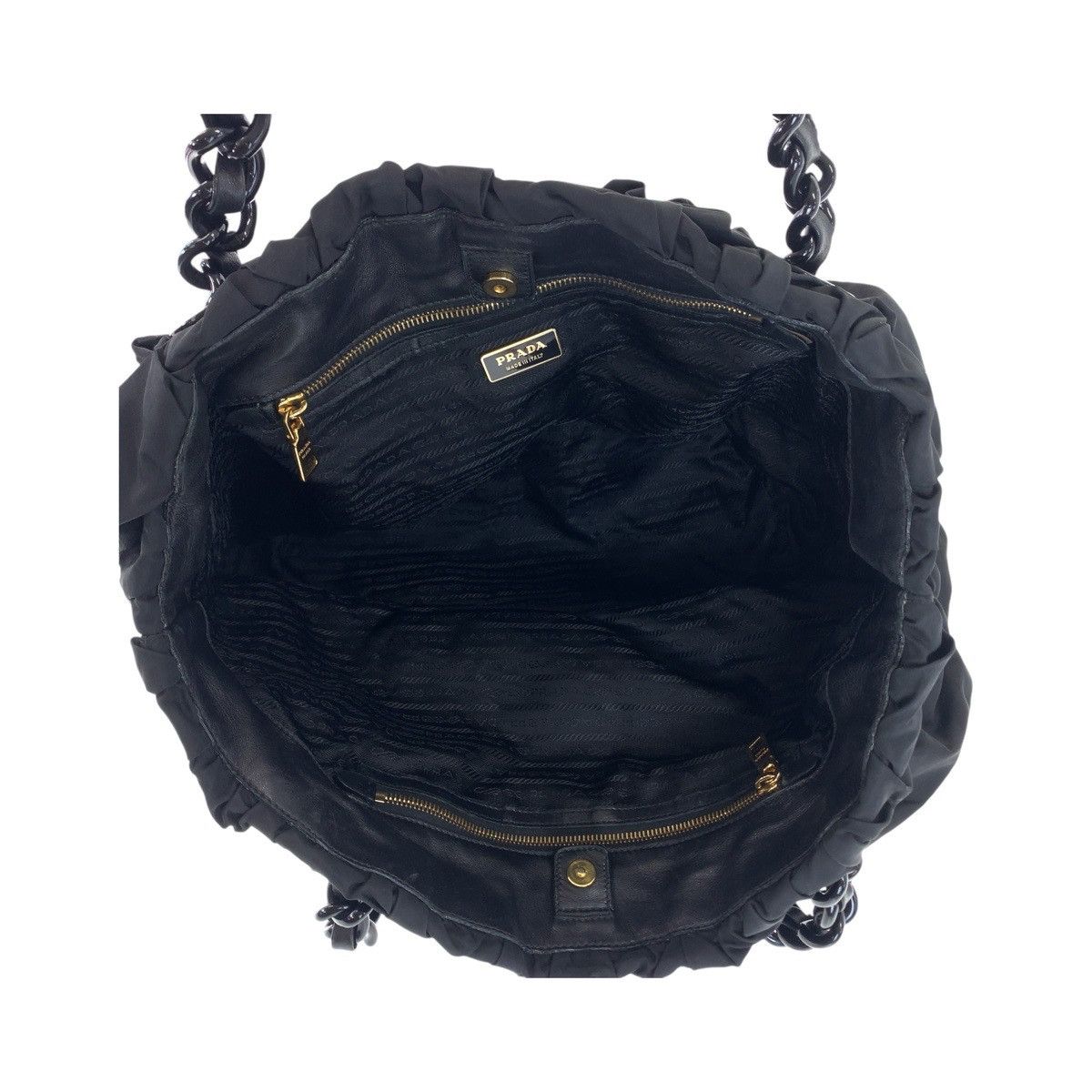 Prada Prada Prada Nylon Leather Tote Bag Canvas Tote Bag 408563 in Very Good Condition Size ONE SIZE - 3 Thumbnail