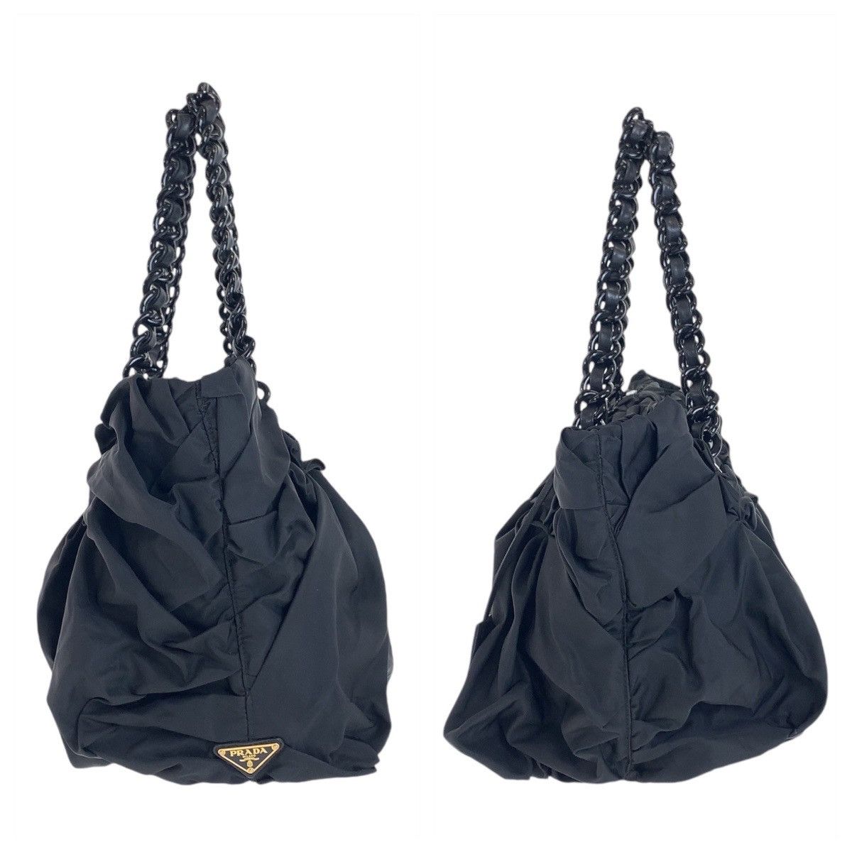 Prada Prada Prada Nylon Leather Tote Bag Canvas Tote Bag 408563 in Very Good Condition Size ONE SIZE - 5 Thumbnail