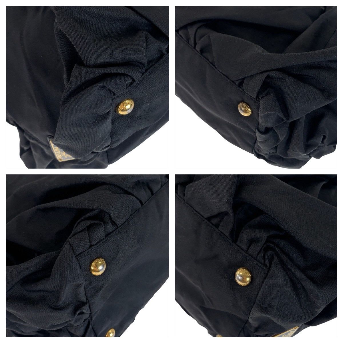 Prada Prada Prada Nylon Leather Tote Bag Canvas Tote Bag 408563 in Very Good Condition Size ONE SIZE - 4 Thumbnail