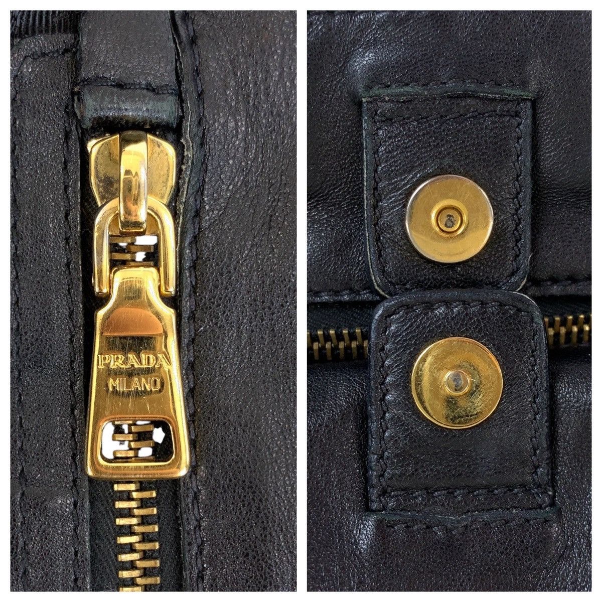 Prada Prada Prada Nylon Leather Tote Bag Canvas Tote Bag 408563 in Very Good Condition Size ONE SIZE - 8 Thumbnail
