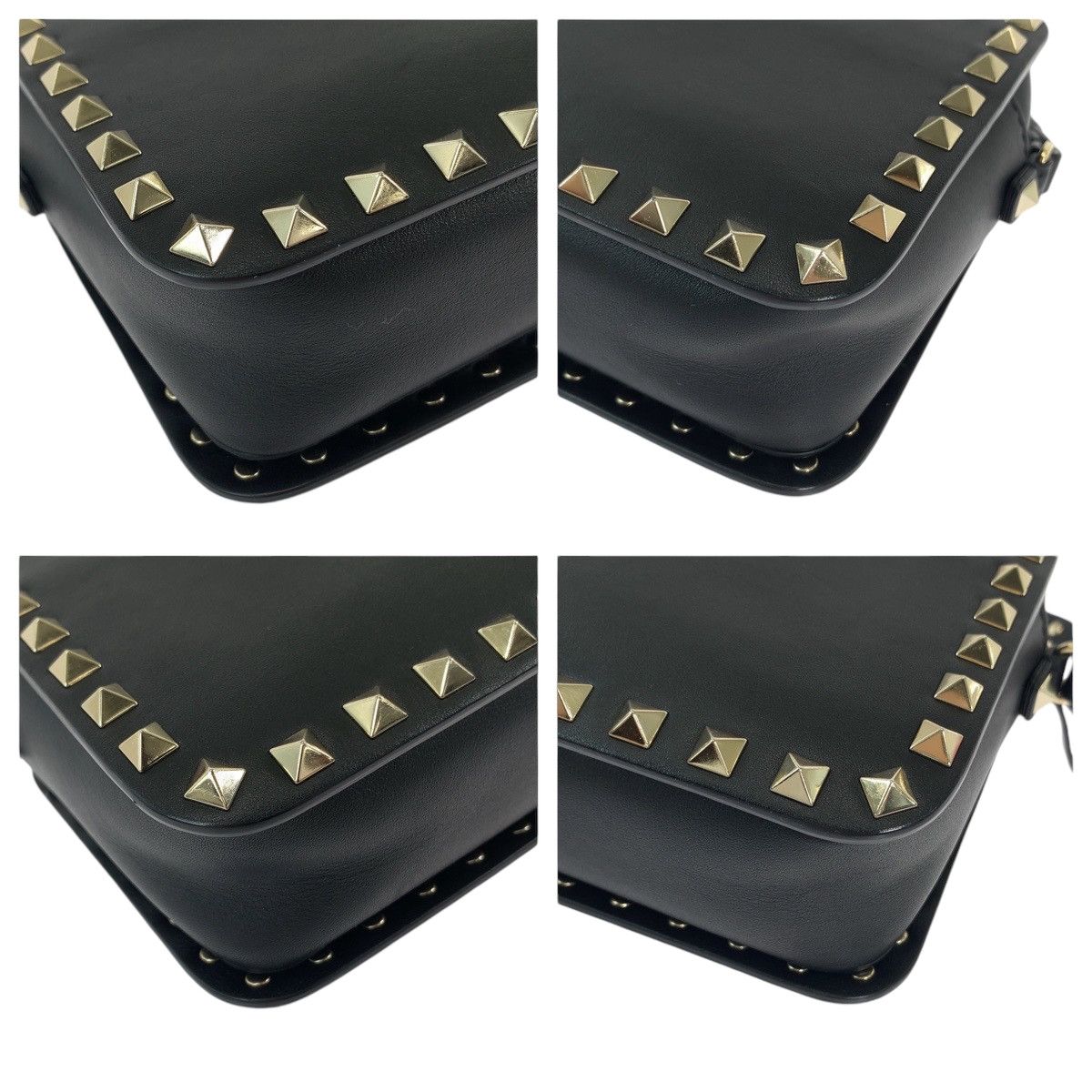 Valentino Valentino Valentino Leather Rockstuds Shoulder Bag Leather Crossbody Bag in Great Condition Size ONE SIZE - 3 Thumbnail