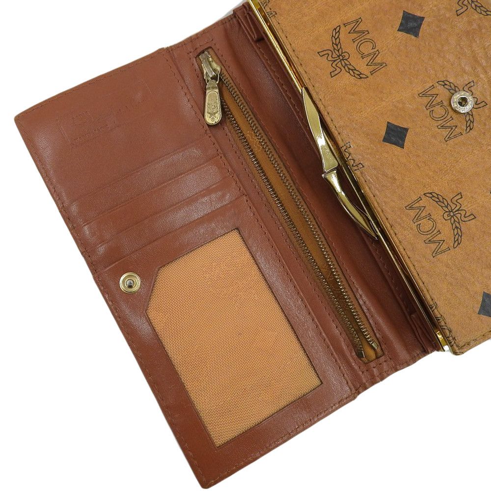 MCM MCM MCM Leather Long Wallet Camel Leather Long Wallet in Very Good Condition Size ONE SIZE - 8 Thumbnail
