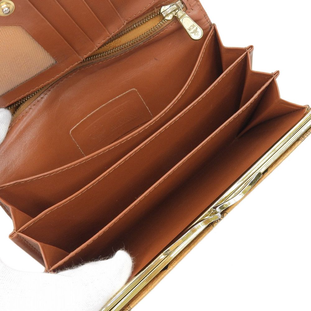 MCM MCM MCM Leather Long Wallet Camel Leather Long Wallet in Very Good Condition Size ONE SIZE - 3 Thumbnail
