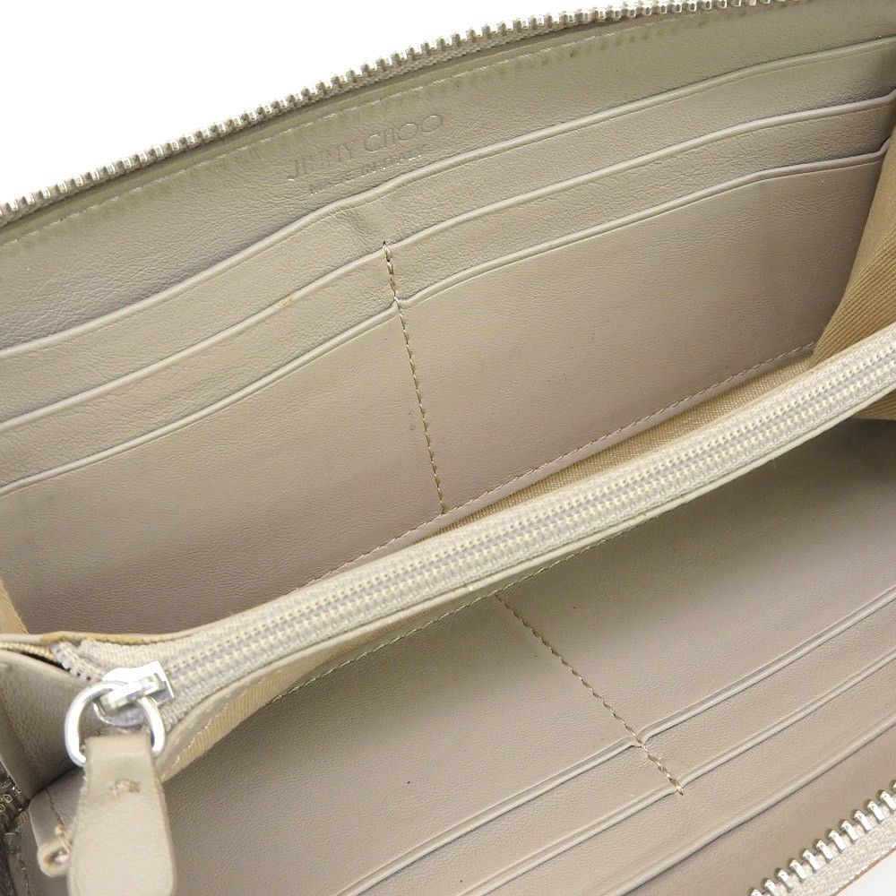Jimmy Choo Jimmy Choo Jimmy Choo Philippa Leather Wallet Leather Long Wallet in Good Condition Size ONE SIZE - 4 Thumbnail