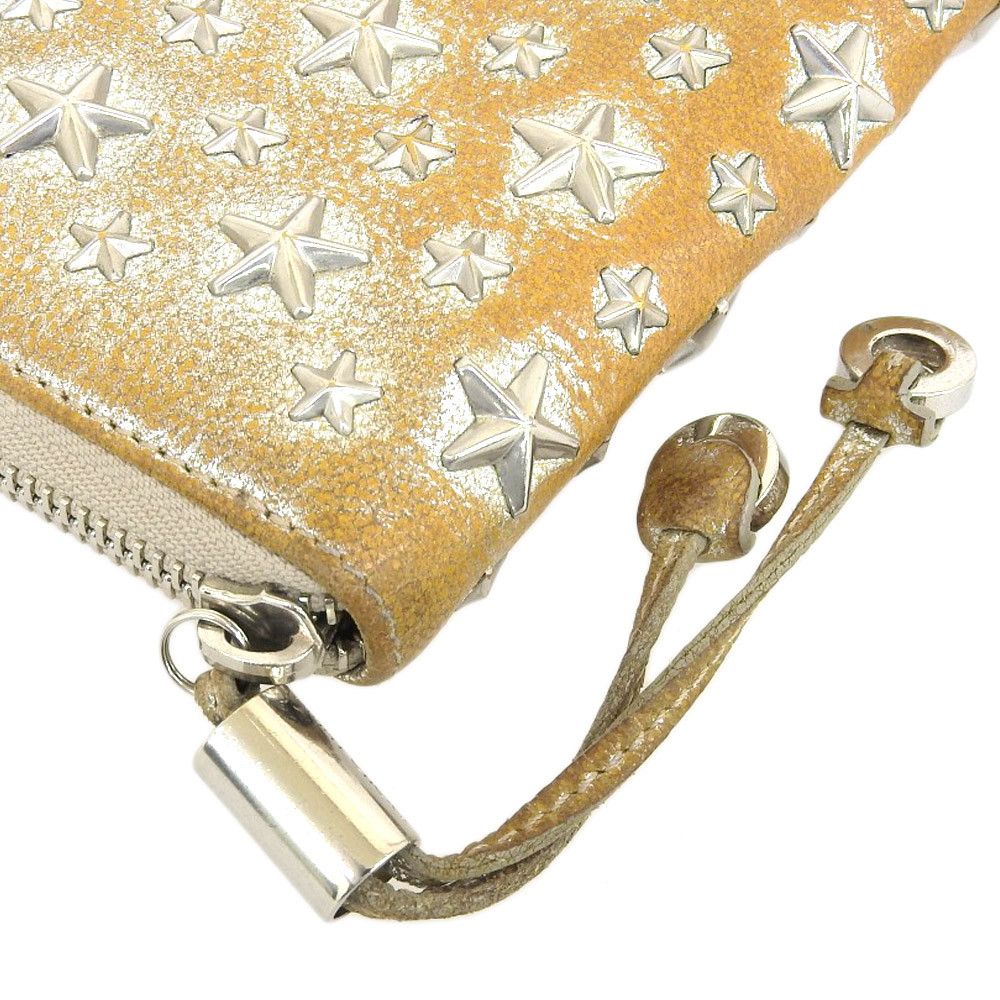 Jimmy Choo Jimmy Choo Jimmy Choo Philippa Leather Wallet Leather Long Wallet in Good Condition Size ONE SIZE - 3 Thumbnail