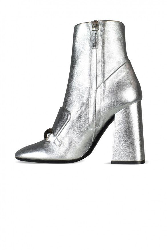 Burberry Silver Brabant Boots Size US 7 / IT 37 - 4 Thumbnail