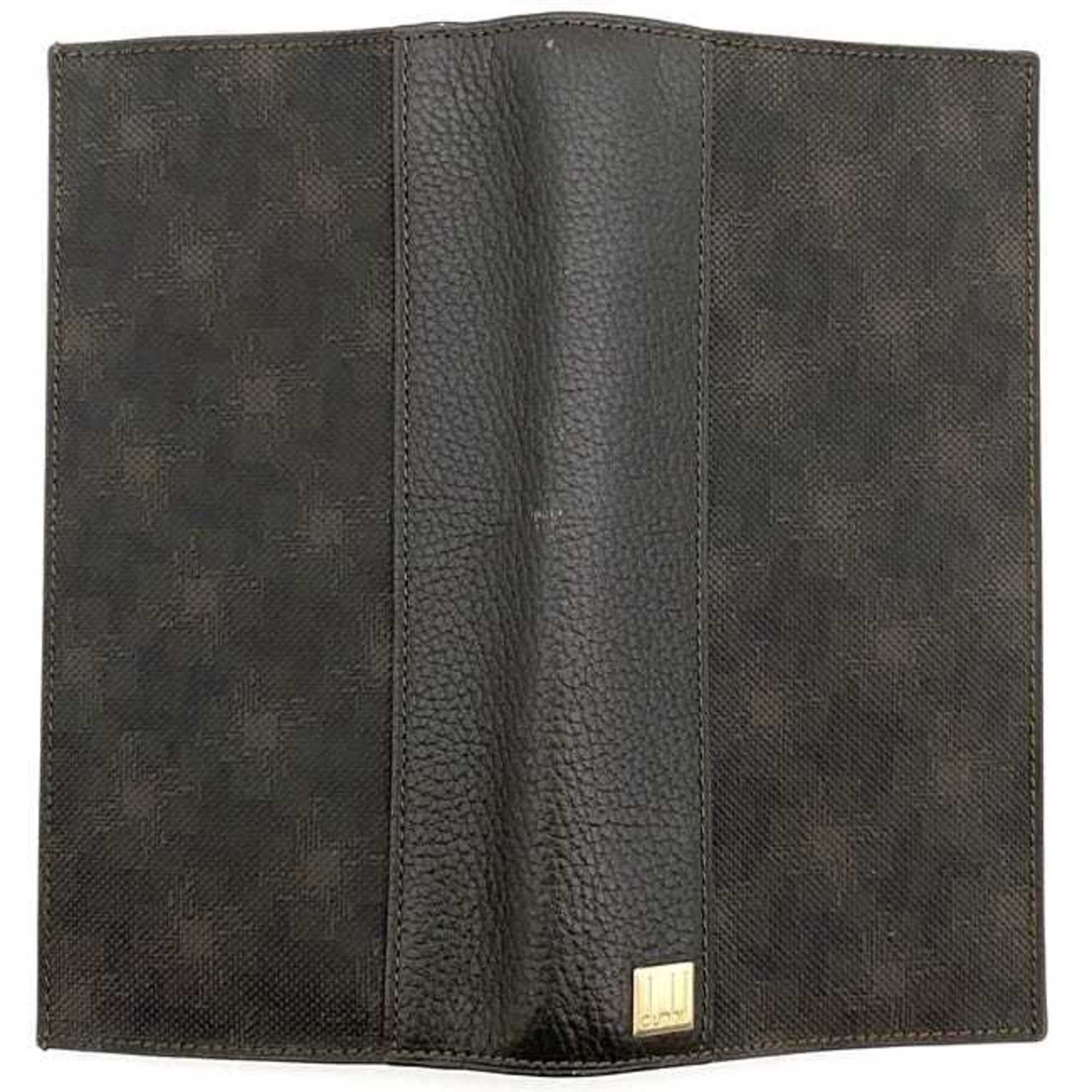 Alfred Dunhill Dunhill Bi-fold Long Wallet ec-21175 Dark Brown Oxford L2H710B PVC Leather dunhill Plate Men's Size ONE SIZE - 6 Thumbnail