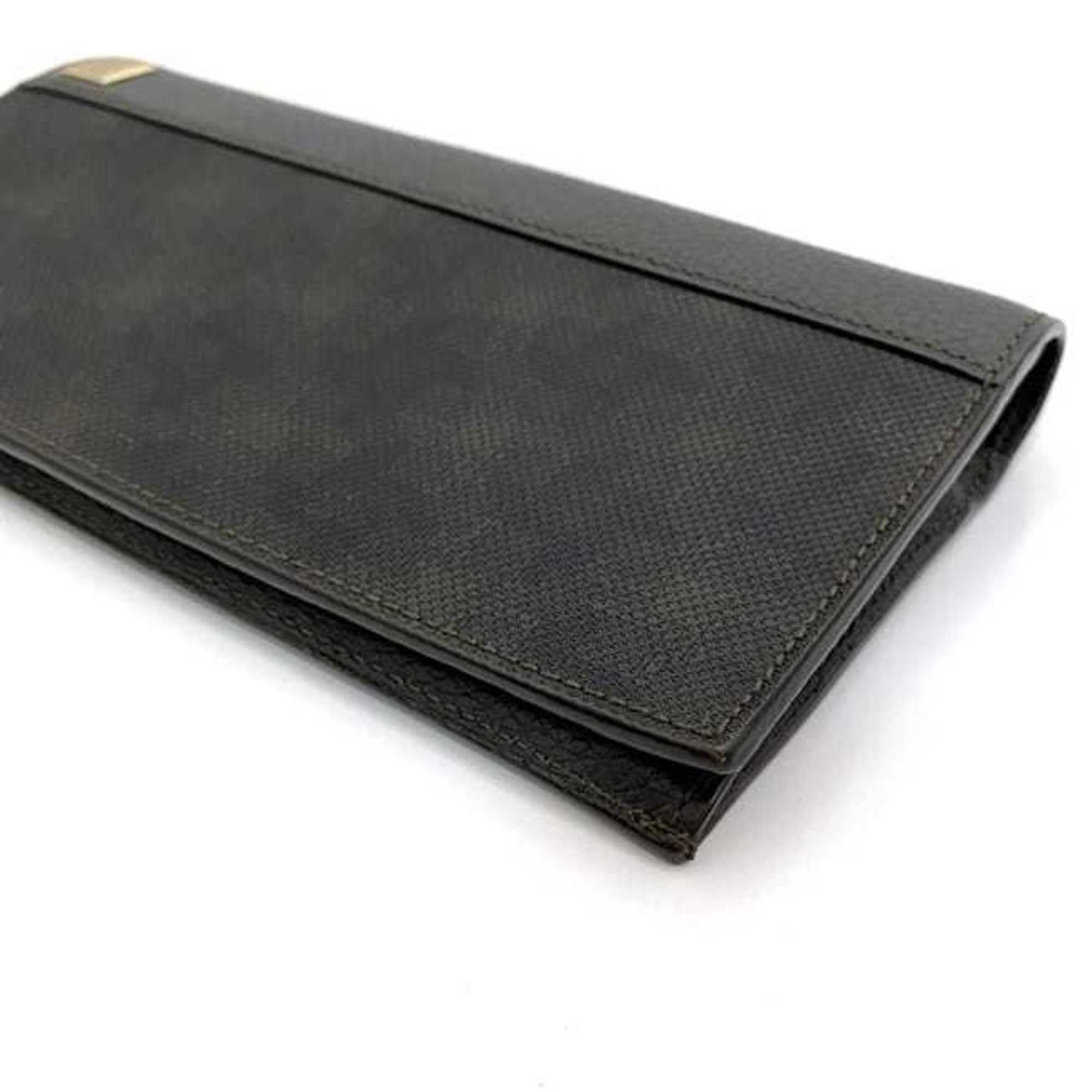 Alfred Dunhill Dunhill Bi-fold Long Wallet ec-21175 Dark Brown Oxford L2H710B PVC Leather dunhill Plate Men's Size ONE SIZE - 5 Thumbnail