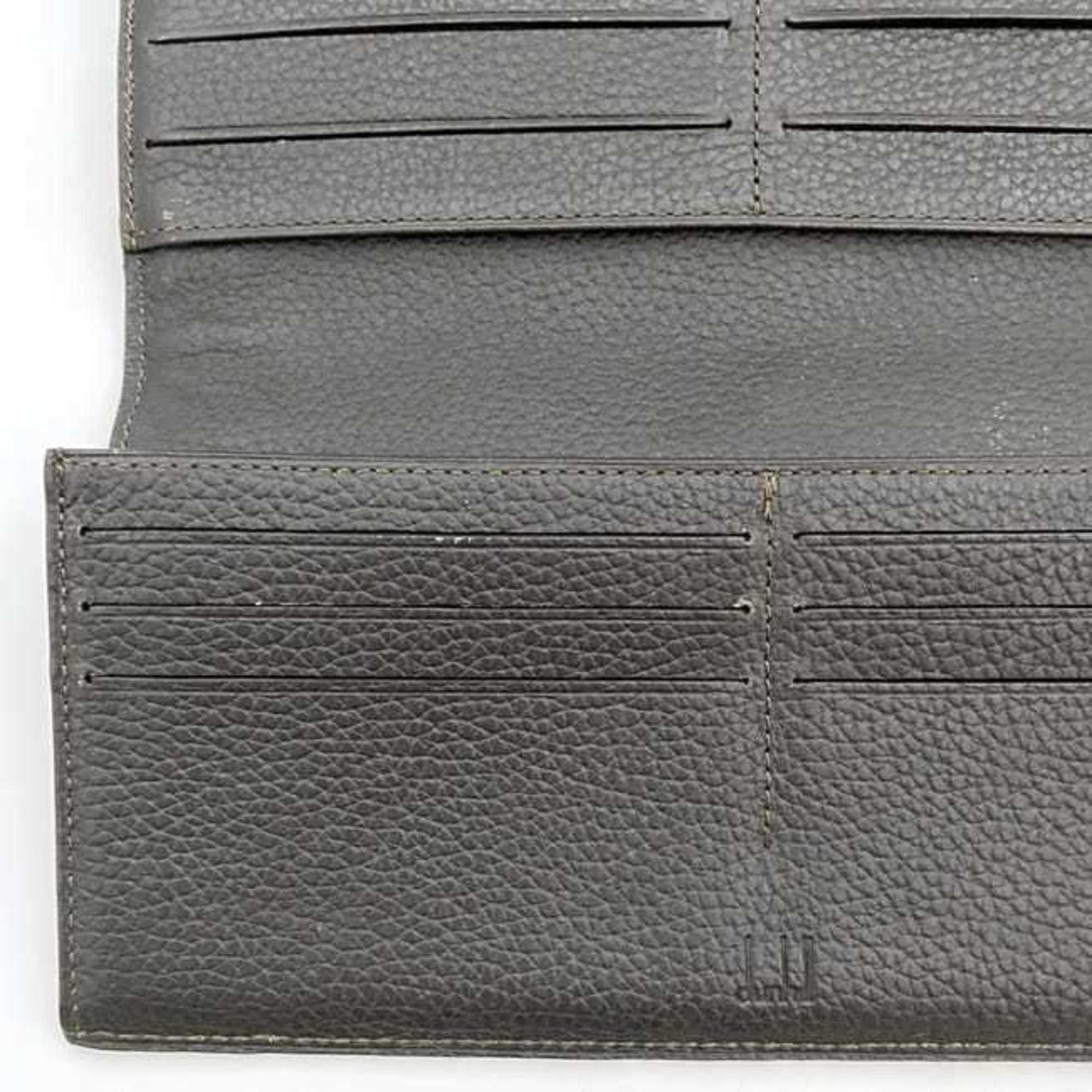Alfred Dunhill Dunhill Bi-fold Long Wallet ec-21175 Dark Brown Oxford L2H710B PVC Leather dunhill Plate Men's Size ONE SIZE - 9 Thumbnail