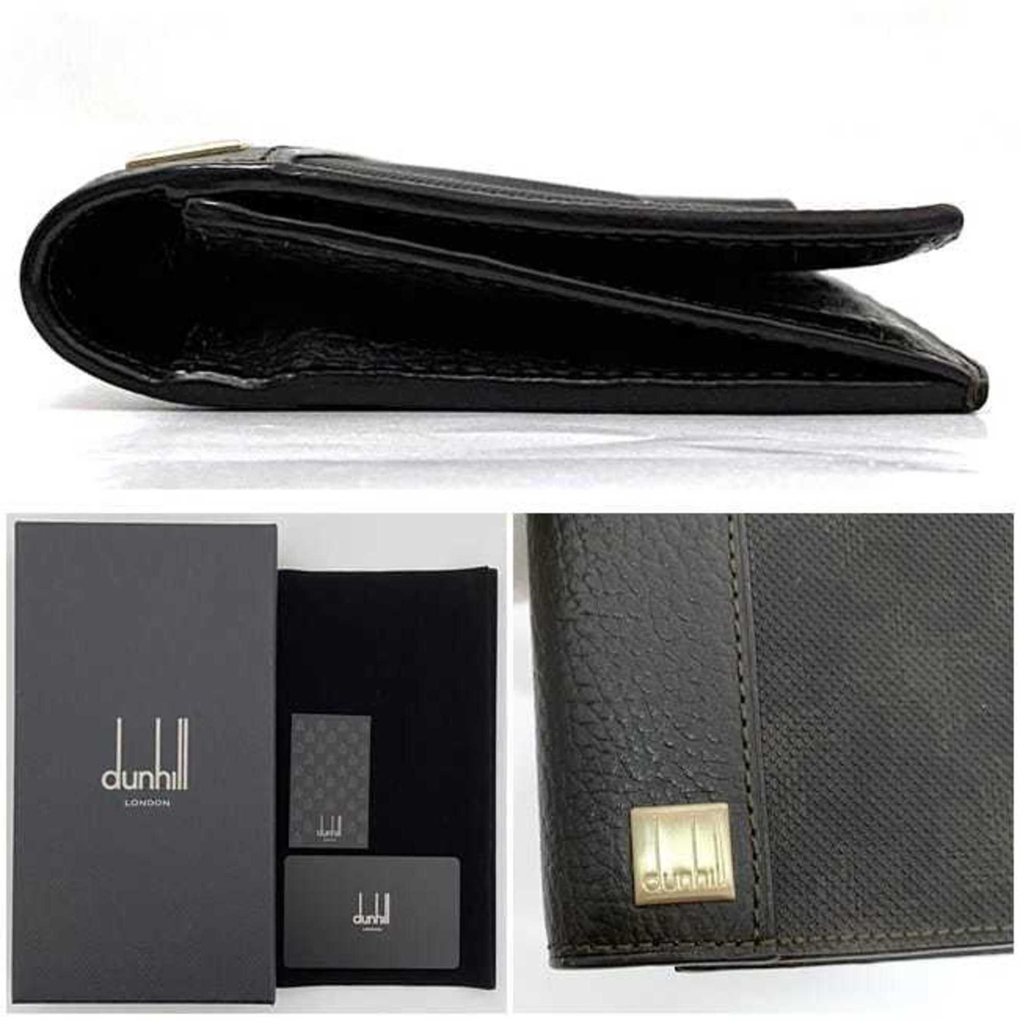 Alfred Dunhill Dunhill Bi-fold Long Wallet ec-21175 Dark Brown Oxford L2H710B PVC Leather dunhill Plate Men's Size ONE SIZE - 11 Thumbnail