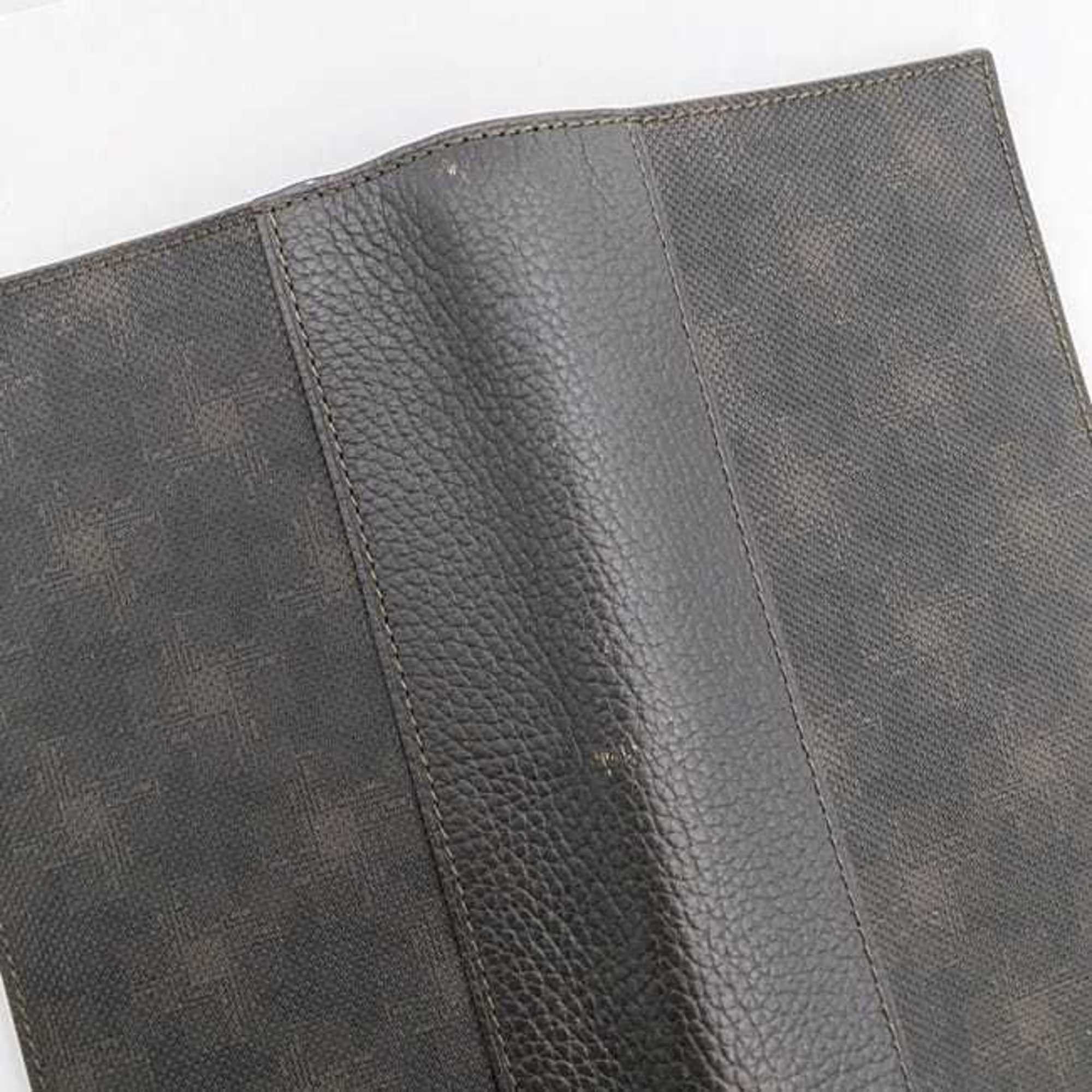 Alfred Dunhill Dunhill Bi-fold Long Wallet ec-21175 Dark Brown Oxford L2H710B PVC Leather dunhill Plate Men's Size ONE SIZE - 7 Thumbnail