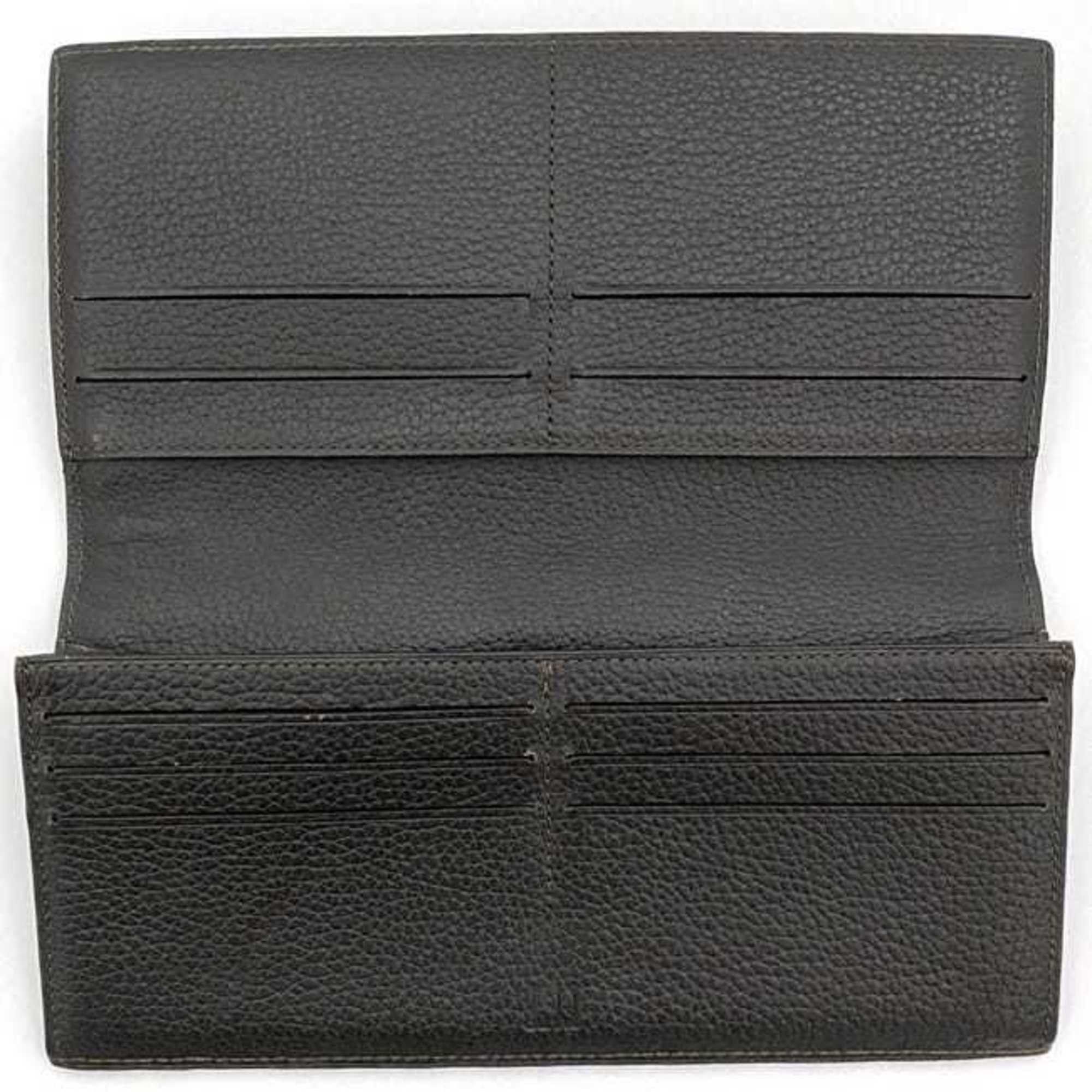 Alfred Dunhill Dunhill Bi-fold Long Wallet ec-21175 Dark Brown Oxford L2H710B PVC Leather dunhill Plate Men's Size ONE SIZE - 8 Thumbnail