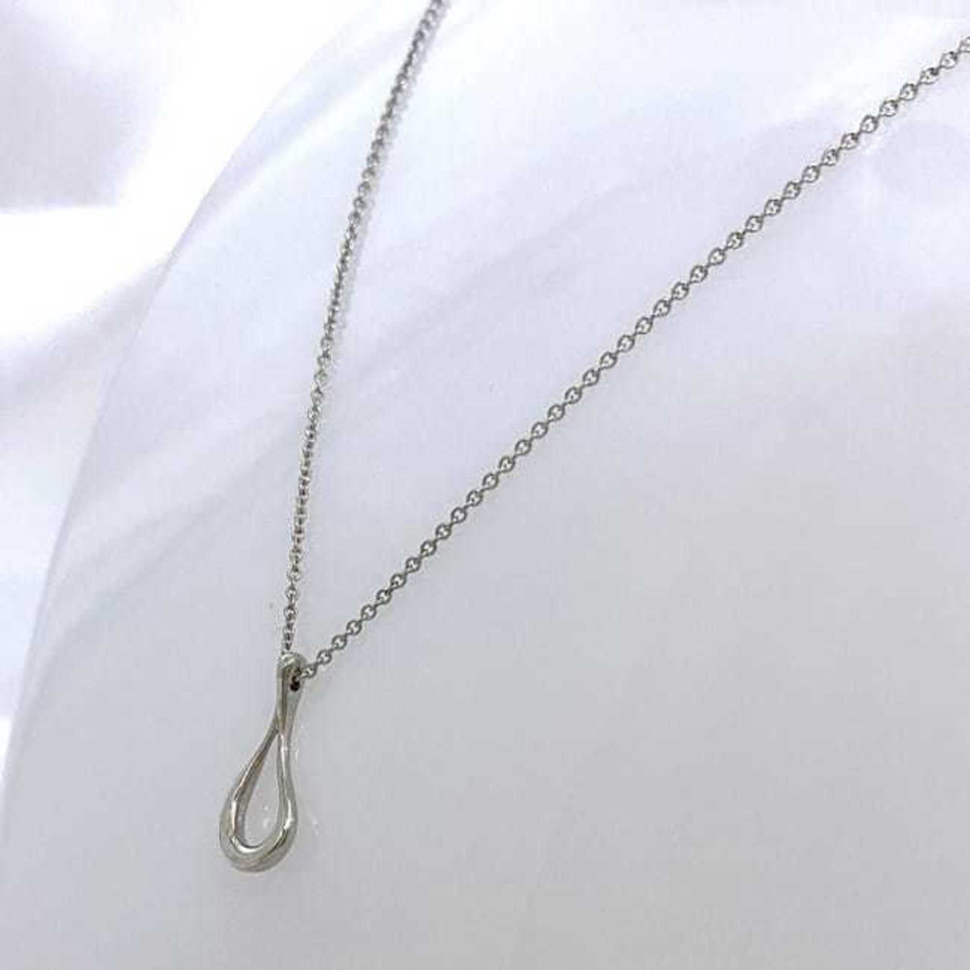 Tiffany & Co. Tiffany Teardrop Necklace ec-21085 Silver Elsa Peretti Ag 925 TIFFANY&Co. Women's Size ONE SIZE - 4 Thumbnail
