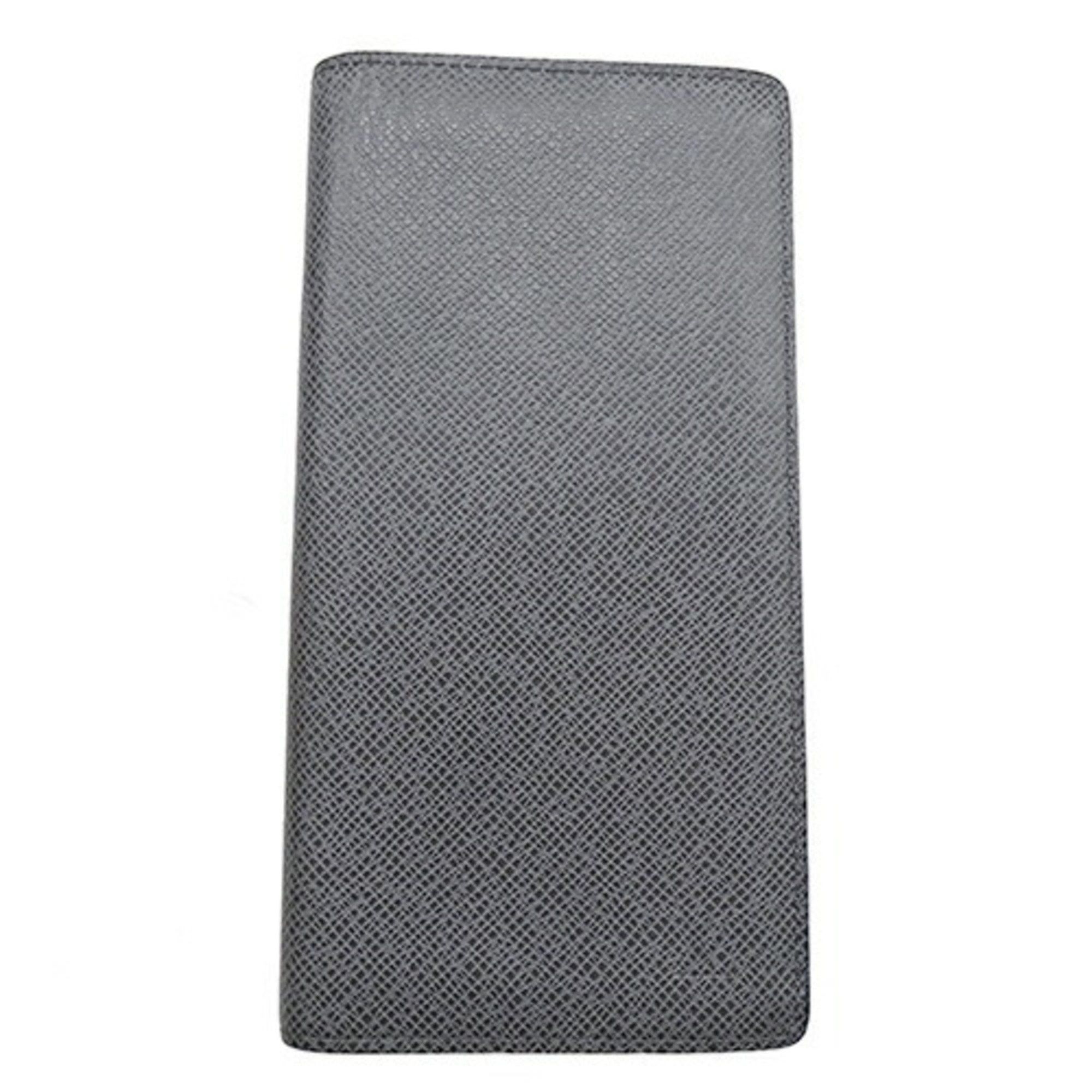 Louis Vuitton Louis Vuitton Taiga Wallet Men's Long Bi-fold Portefeuille Brazza Glacier M32653 SP1172 Size ONE SIZE - 2 Thumbnail