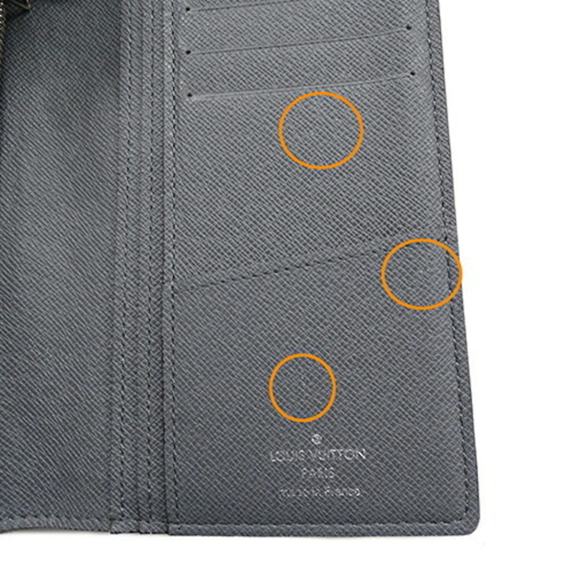 Louis Vuitton Louis Vuitton Taiga Wallet Men's Long Bi-fold Portefeuille Brazza Glacier M32653 SP1172 Size ONE SIZE - 12 Thumbnail