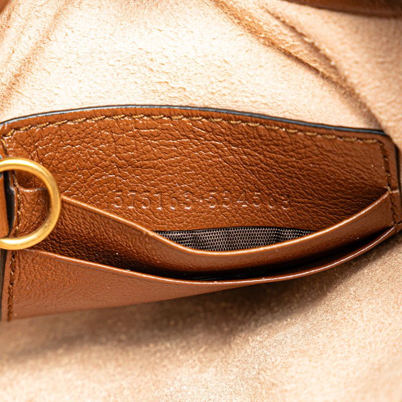 Gucci Gucci Gucci GG Marmont Leather Chain Shoulder Bag Leather Crossbody Bag 575163 Size ONE SIZE - 7 Thumbnail