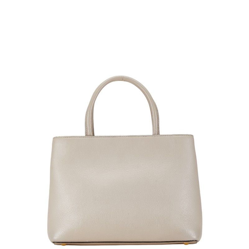 Fendi Fendi Fendi Leather 2Jours Handbag Gray Leather Handbag in Very Good Condition Size ONE SIZE - 4 Thumbnail