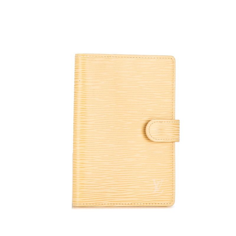 Louis Vuitton Louis Vuitton Louis Vuitton Epi Agenda PM Notebook Cover R2005A Beige Leather Leather Notebook Cover R2005A in Very Good Condition Size ONE SIZE - 2 Thumbnail