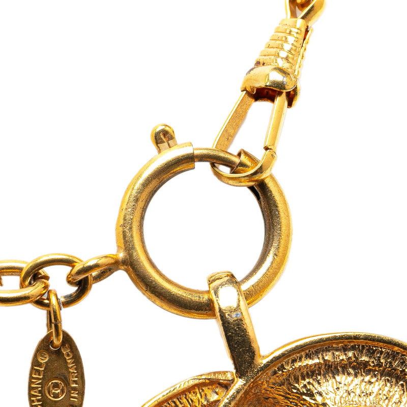 Chanel Chanel Chanel Coco Mark Matelasse Gold Plated Necklace Metal Necklace in Great Condition Size ONE SIZE - 2 Thumbnail