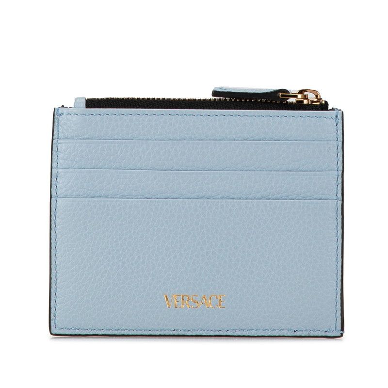 Versace Versace Versace Virtus Leather Card Coin Case Leather Card Case Size ONE SIZE - 3 Thumbnail