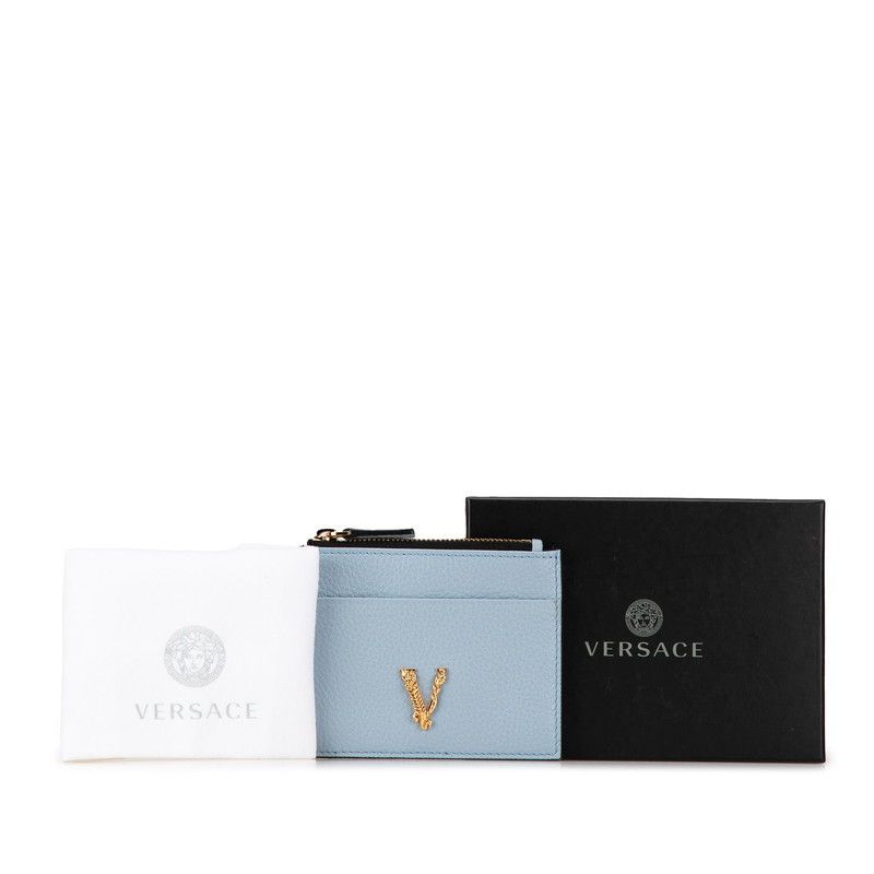 Versace Versace Versace Virtus Leather Card Coin Case Leather Card Case Size ONE SIZE - 8 Thumbnail