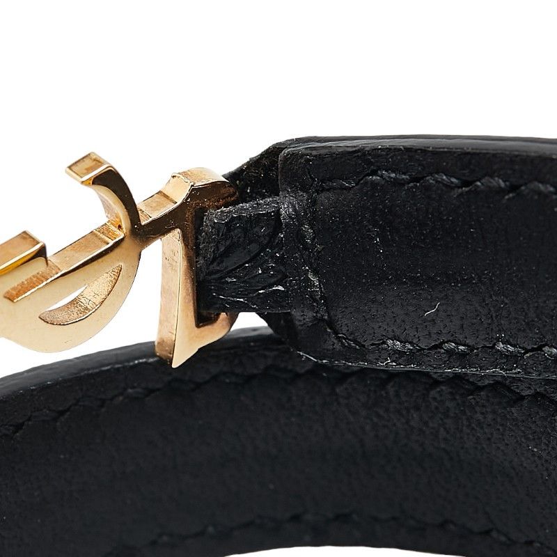 Yves Saint Laurent Yves Saint Laurent Saint Laurent Leather YSL Logo Bracelet Leather Bracelet Size ONE SIZE - 4 Thumbnail
