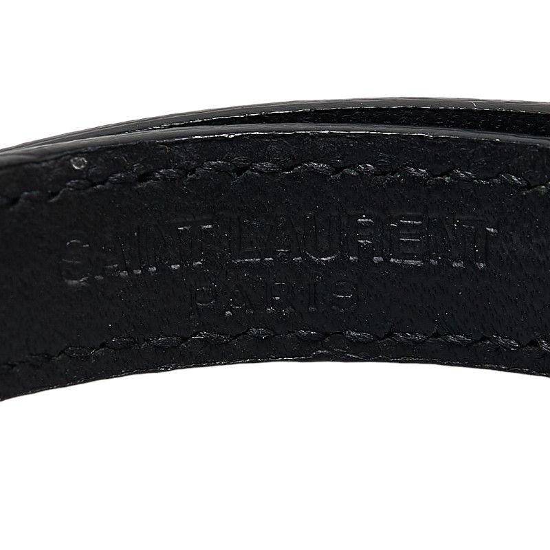 Yves Saint Laurent Yves Saint Laurent Saint Laurent Leather YSL Logo Bracelet Leather Bracelet Size ONE SIZE - 6 Thumbnail