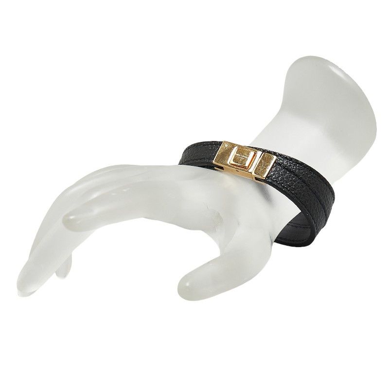 Yves Saint Laurent Yves Saint Laurent Saint Laurent Leather YSL Logo Bracelet Leather Bracelet Size ONE SIZE - 7 Thumbnail