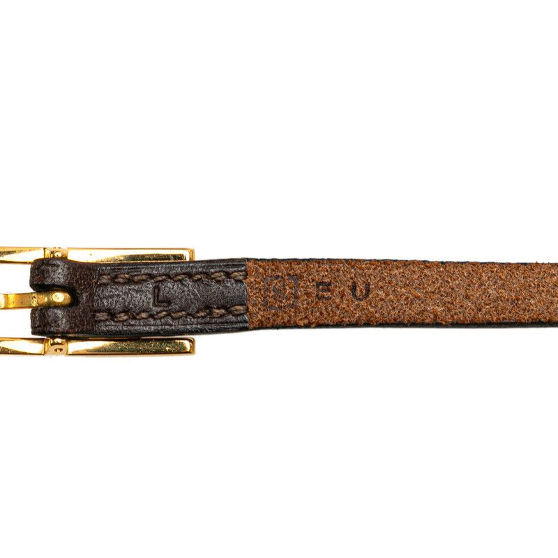 Hermes Hermes Hermes H Logo Leather Choker Brown Leather Pet Collar in Very Good Condition Size ONE SIZE - 7 Thumbnail