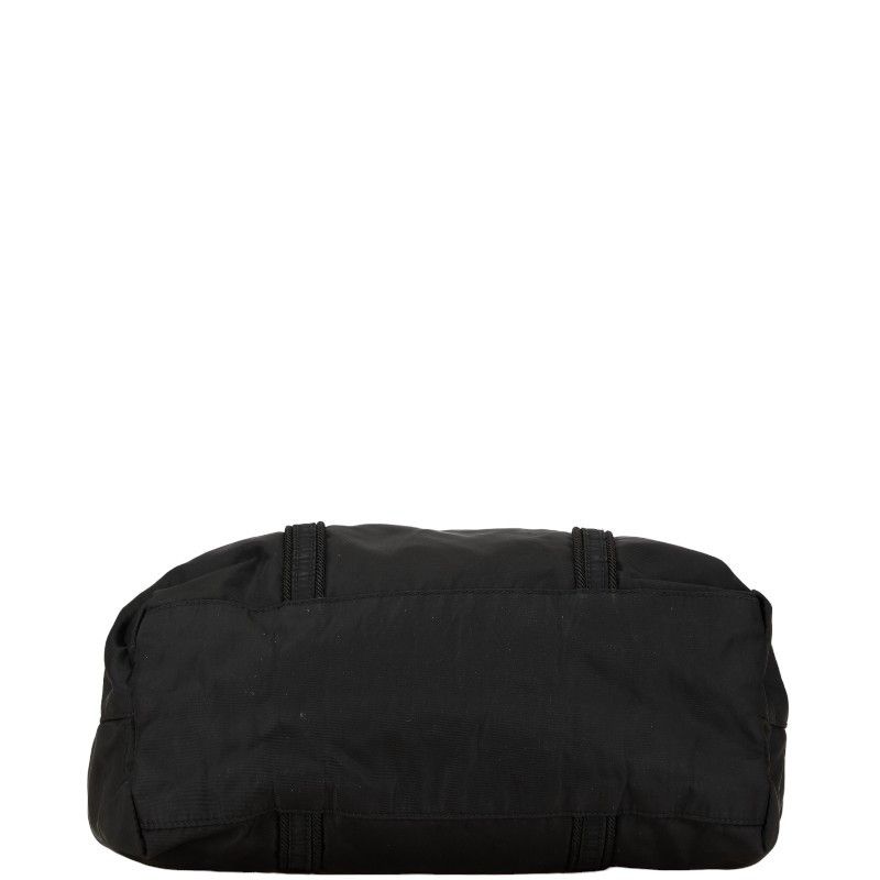 Prada Prada Prada Nylon Logo Handbag Black Canvas Handbag in Good Condition Size ONE SIZE - 4 Thumbnail